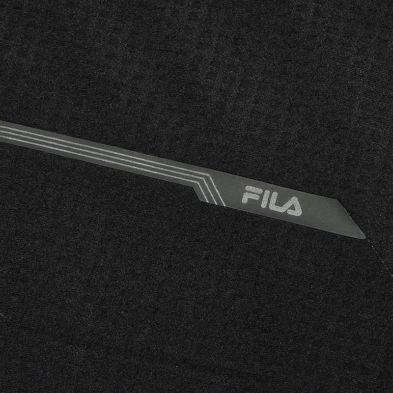 Fila White Special Series Knitted Comfortable Short Sleeve Polo Shirt Men Tops Black F51M427107ABK