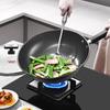Kangbah 32cm Fine Iron Uncoated Wok Set