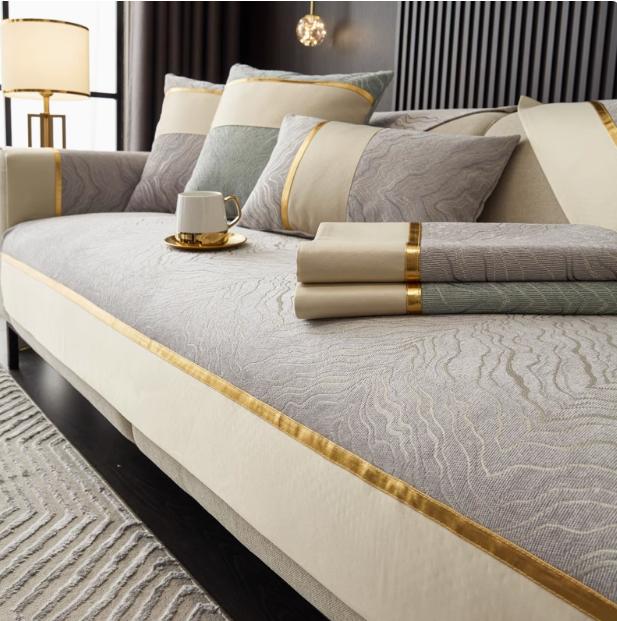 Легкая роскошная подушка для дивана Chenier Solid Cheniel Противоскользящий чехол — фото 14