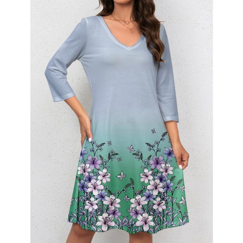 IHUASU Fashion Autumn Winter Long Sleeve O-Neck Casual Dresses
