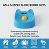Pet Slow Feeder Bowl Ball Shape Anti-Slip Design For Small Medium Dogs Food Grade Material Easy To Clean