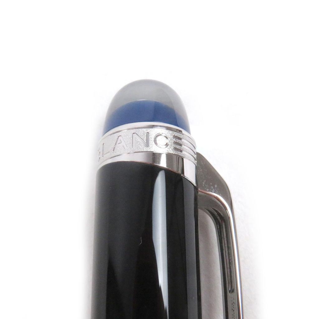 Mükemmel MONTBLANC Tükenmez Kalem Starwalker Yeni Mavi Kubbe Siyah Gümüş Kullanılmış