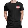 England St Georges Cross Flag English T Shirt for Men 100% Cotton Novelty T-Shirts Crewneck  Tees Short Sleeve Clothes Present