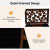 6 Layer Jewelry Box Wood Jewelry Organizer Storage Box Without Mirror Multi Compartment for Rings Earrings Necklaces Bracelets