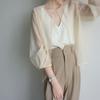 French Retro Sun-protective Cardigan for Women Thin Style Small Shawl A Summer Outer Piece Chiffon Cover-up A Cool Top for Women