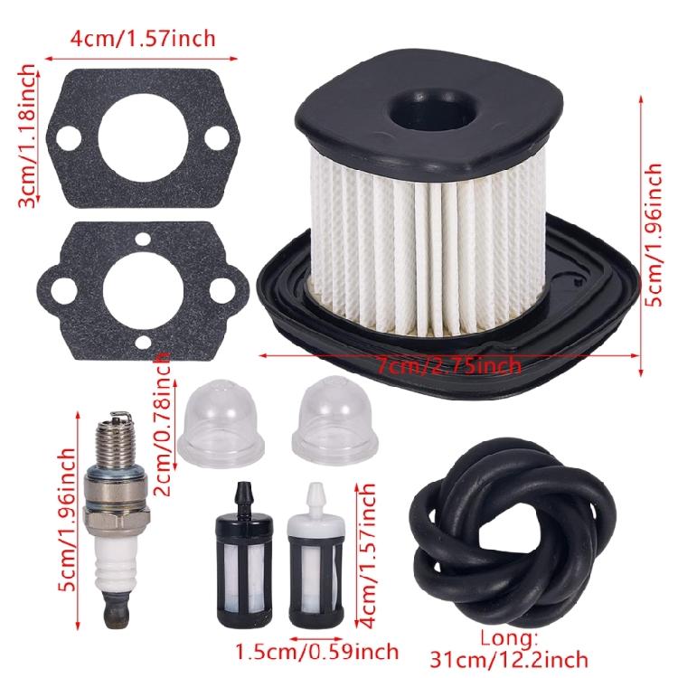 Air Filter Replacement Kit for BG56 SH86 4241-140-4400 Series Leaf Blowers Engine Maintenance Accessories