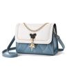 Mickey Women's Fashionable Crossbody Bag: Trendy, Textured, High-End Small Square Shoulder Bag