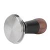 Spring Loaded Calibrated Coffee Tamper 58mm Walnut Wood Coffee Ground Tamper with Stainless Steel Base for Cafe Home
