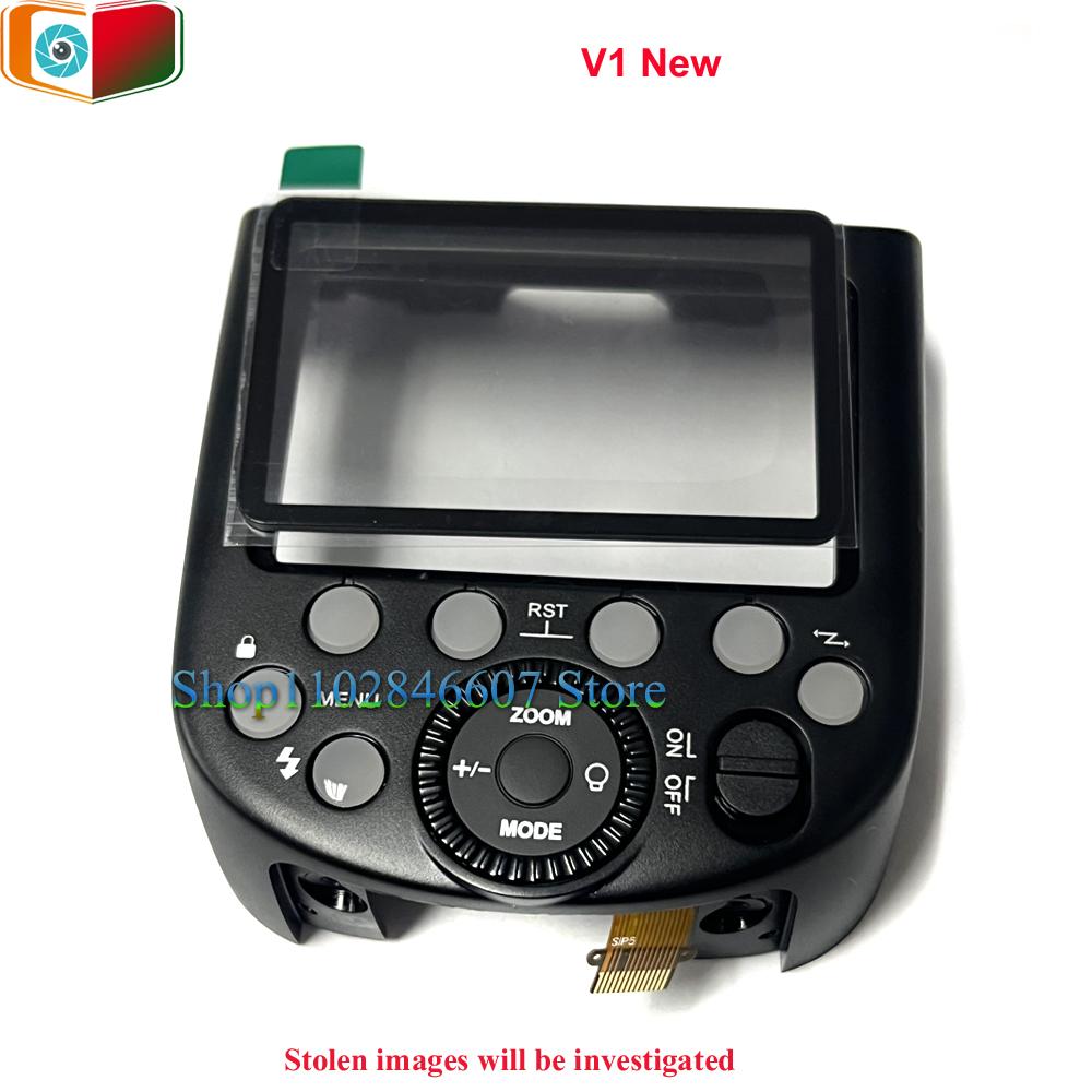 NEW For Godox V1 Speedlite Flash Rear Back Cover + Mode Function Selection Button Panel Wheel Key Board  Part
