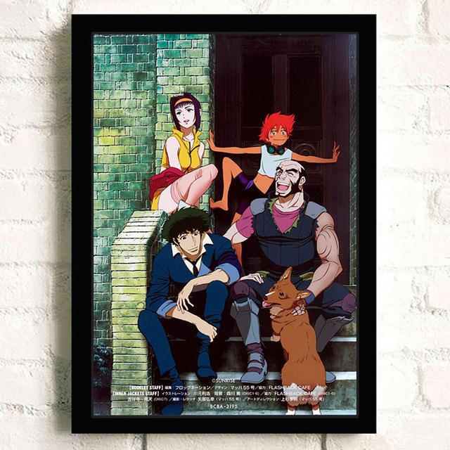 Japanese Action Science Fiction Anime Cowboy Room Oil Painting Poster Retro Art Home Wall Decoration Picture