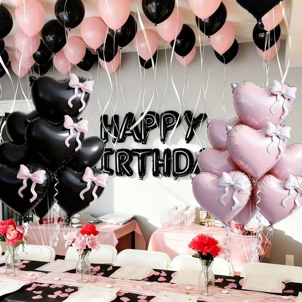 Heart Shaped Foil Balloons  Valentine's Day Qixi Festival Balloons Weddings, Birthdays