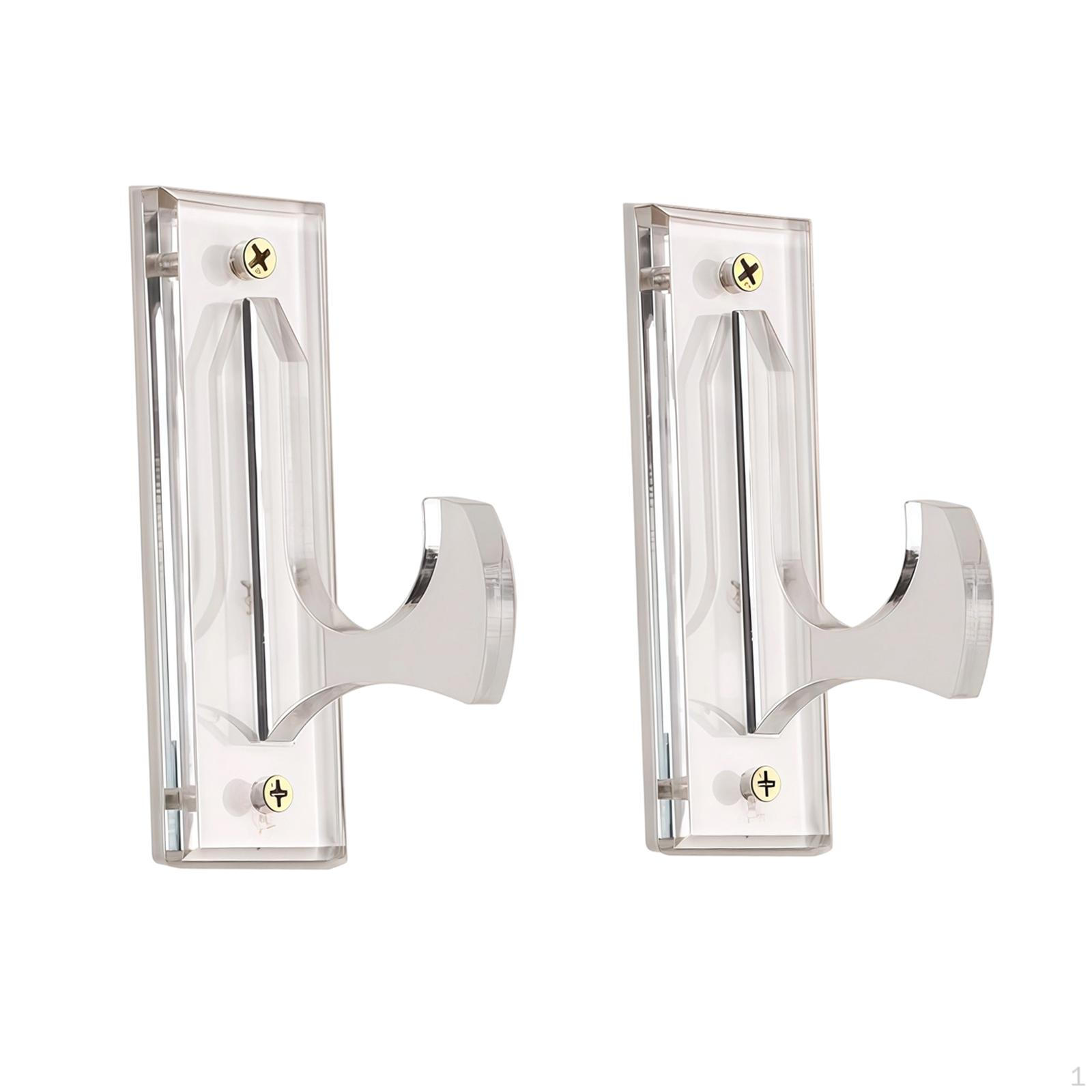 

Display Stand Wall Mount Holder Acrylic Rack Hook Adjustable Distance Separated Hangers Suitable for чистый