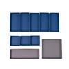 WAYetTO Desk Stationery Set of Made In Desk Drawer Cardboard Small Item Shallow Tray X Tray, Storage, 10, Japan, Tray, Divider, Box, Organizer, (Navy