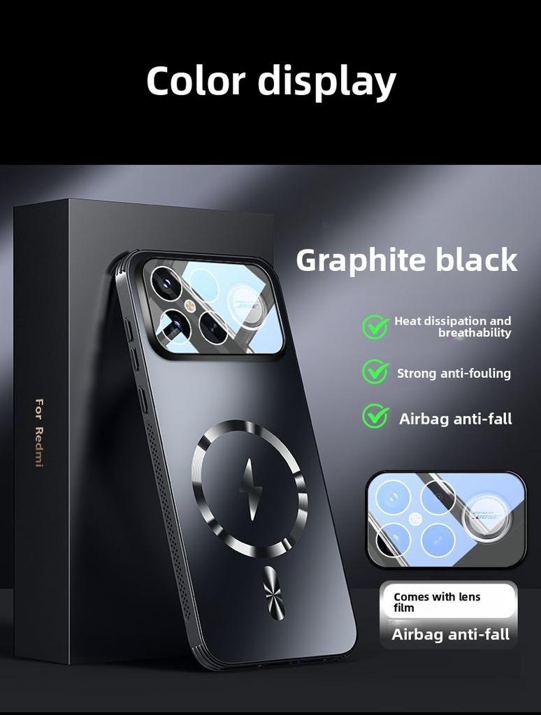 Für Xiaomi POCO F8 Ultra Hülle Hart Matt Magnetisch kabelloses Laden Linsenschutz Rückseite Für POCO F8 F7 Pro f7Ultra Hülle