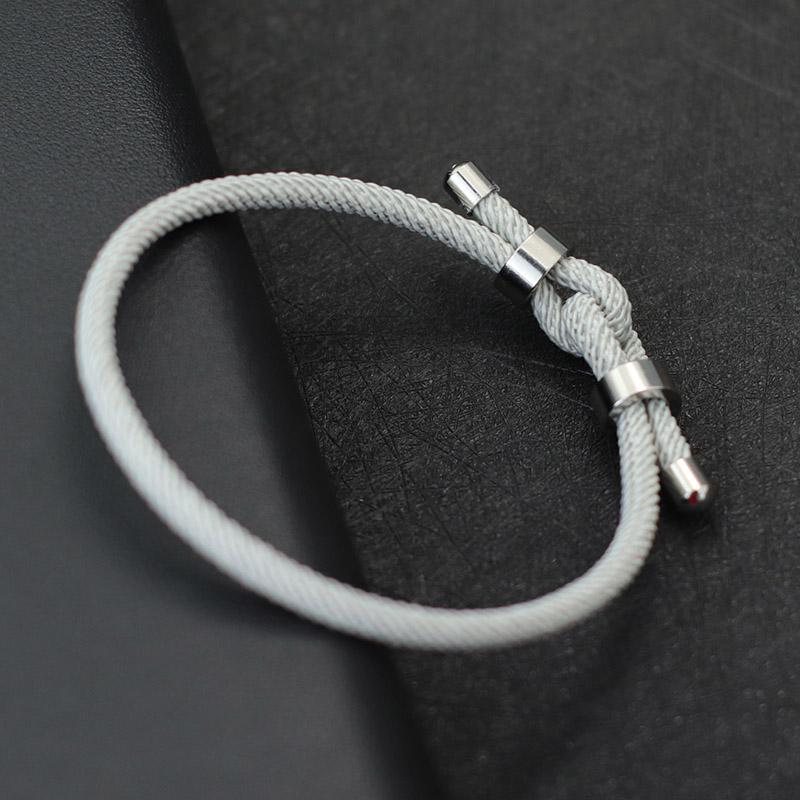 Noter Şanslı Kırmızı Iplik Bilezik Erkekler Için Solmayan Paslanmaz Çelik Ayarlanabilir Kordon Zincir Bilezik Pulsera Roja De Proteccion Joias