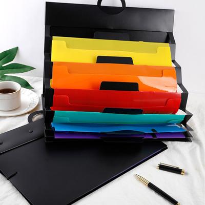 File Folder Hanging Organizer with 6 Large Pockets Portable Foldable Space-Saving Wall File