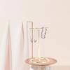 4pcs T Shaped rring Display Stand Jewellery Display Stand Photo Props T Shape Slotted Necklace Stand for Store Closet