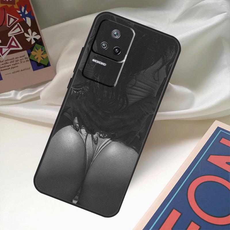 Sexy dívčí zadek a zadek kryt pro POCO X6 Pro X3 X5 F3 F5 M5s M6 Pro Xiaomi 14 Ultra 11T 12T 13T Pro 12 13 Lite kryt