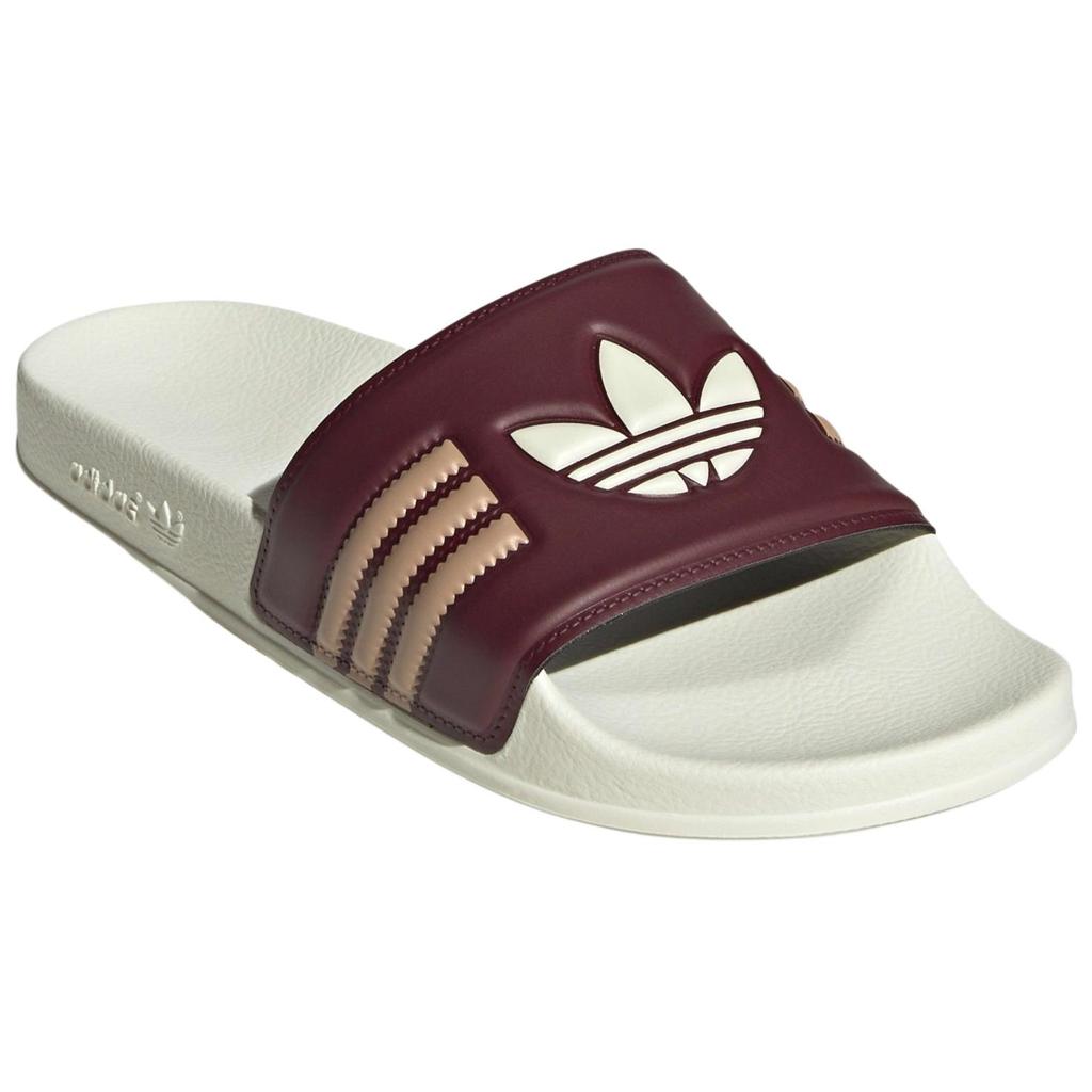 Adidas Originals Adilette Slides Casual Comfortable Non-Slip Wear-Resistant Slide Sandals Unisex Slides Red-Brown JH7763
