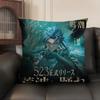 Ji Yan Wuthering Waves Cute Cushion Cover Natural Linen Organic Fabric Double-Sided Printing Sofa Home Decor Gift Pillow Case