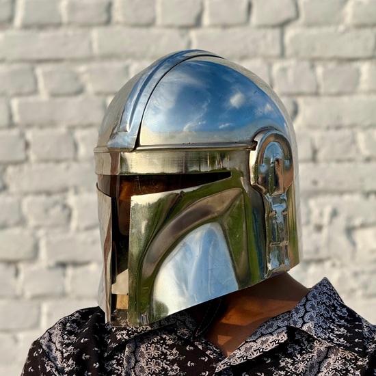 Steel Helmet Cosplay Armor Prop Collectible Handmade Helmet Gift