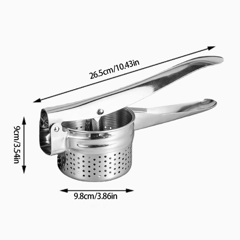304 Stainless Steel Hand Press Juicer Strong Manual Dehydrator Ideal For Cooking Baking And Outdoor Use