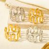 1/2pcs Mix Luck Animal Snake Ring Open Adjustable Stainless Steel Rings For Women Men Accessories Real Gold Plated Jewelry Party