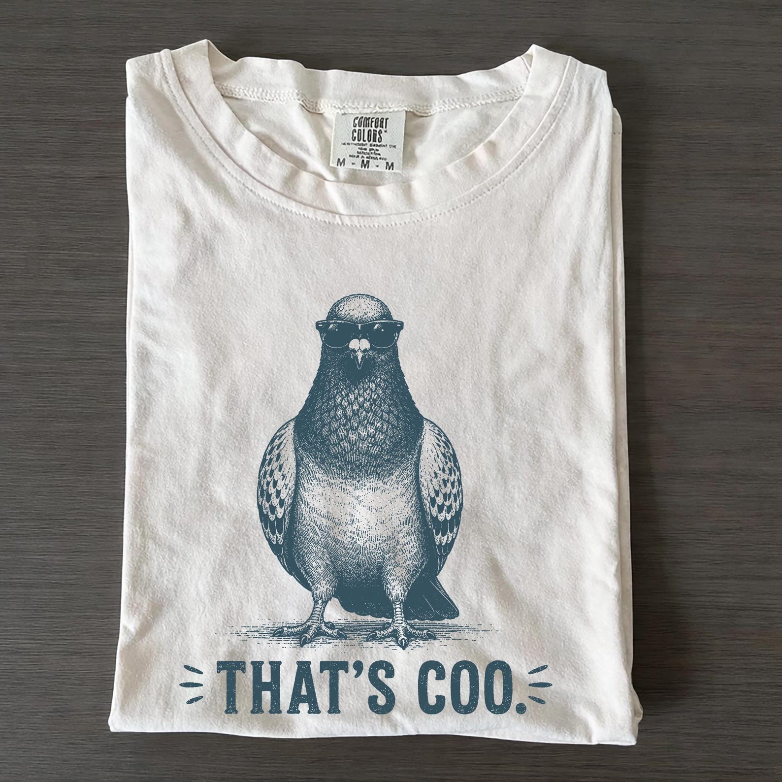 That s Coo Pigeon T-Shirt, Funny Bird Graphic Tee, Comfort Colors Apparel 4XL