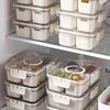 Lebensmittelaufbewahrungsbox mit Deckel und Griff Transparenter Snack-Organizer Feuchtigkeitsdichter Küchenbehälter für Nüsse Süßigkeiten Kekse Trockenfrüchte
