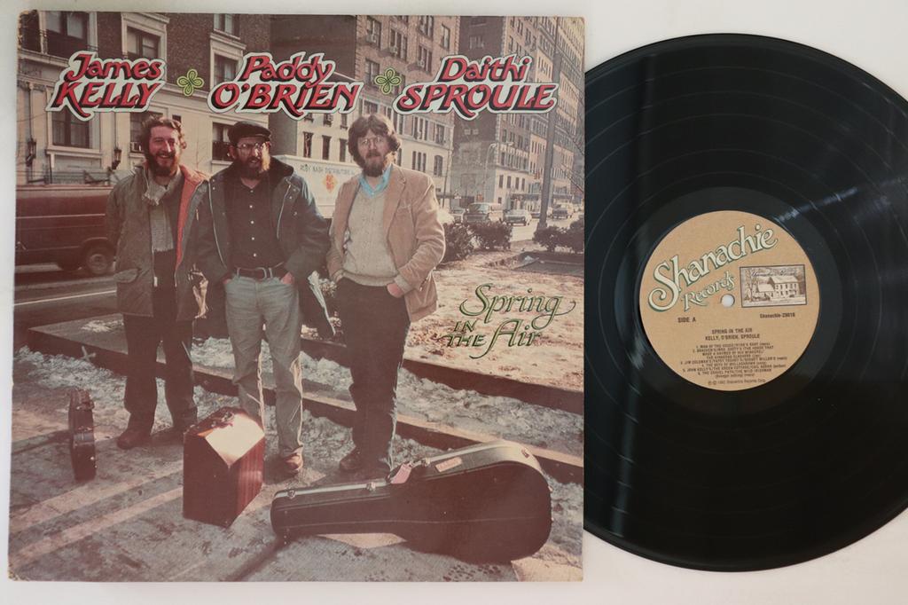 LP Record JAMES KELLY PADDY OBRIEN DAITHI   Spring In The Air 29018 SHANACHIE 1982 US Folk Used