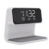 3 In 1 Wireless Charging Digital Alarm Clock with Night Light 15W Fast Wireless Charger Date Temperature Display Clock