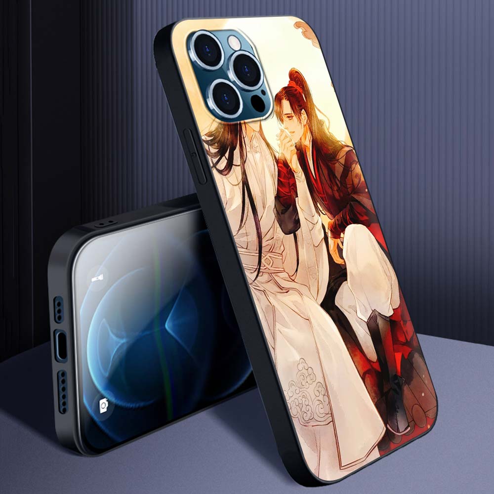Mo Dao Zu Shi Wei Wuxian Anime Puzdro na knihy pre iPhone 13 14 11 12 Pro Max 7 8 Plus SE X XR XS Luxusný silikónový kryt Puzdrá na telefón