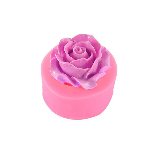 Tårtform mångsidig Värmebeständig non-stick Återanvändbar Lätt urformning Tårtdekoration DIY Rose Lilies Kryddnejlika Blomma