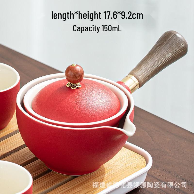 Xiaokang Portable Quick-Brew Travel Tea Set with Automatic Teapot
