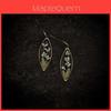 Bohemian Flower Leaf Drop Earrings With Electroplated Copper For Womens Jewelry Accessory