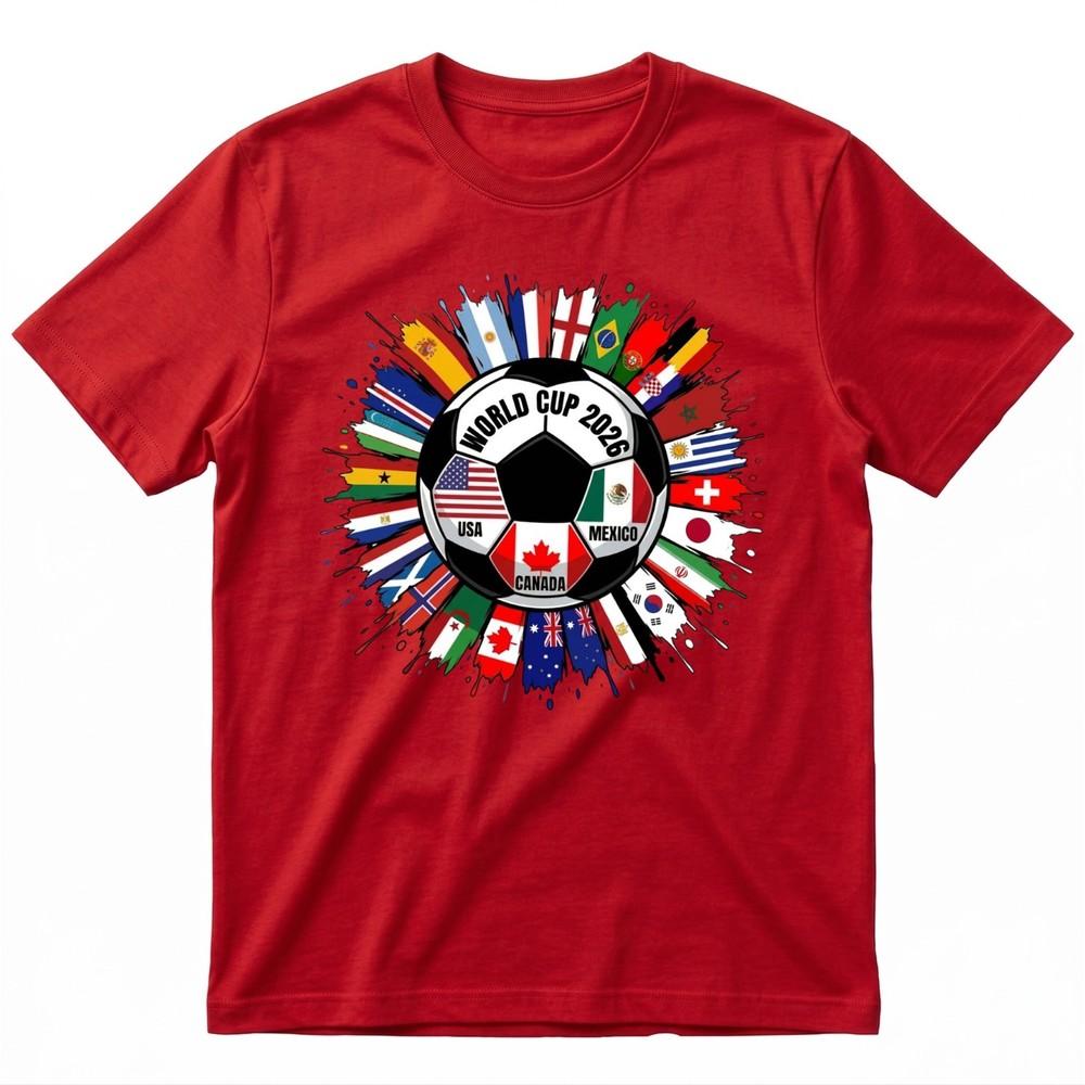 Fifa World Cup 2026 TShirt Soccer Graphic Tee USA Football Fan Fifa World Cup S