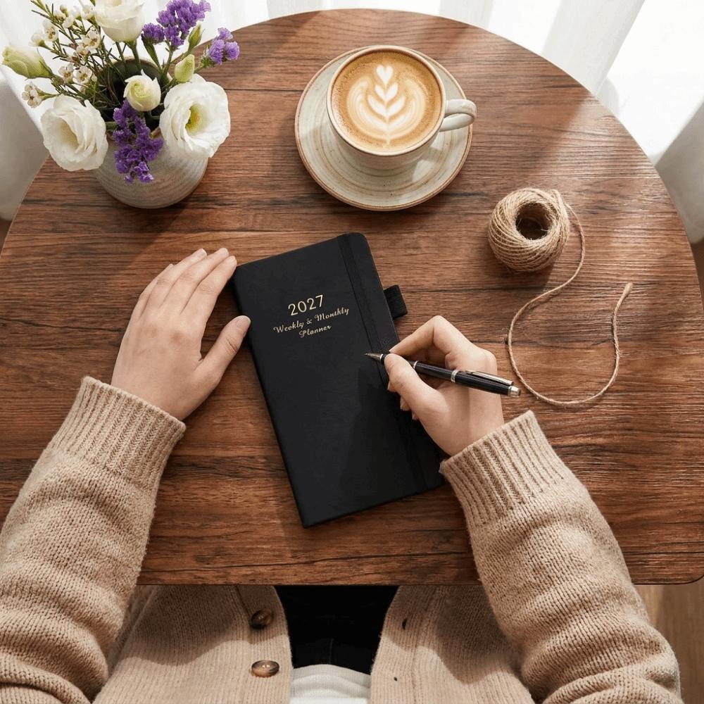 Lightweight 2027 Schedule Planner Notepad Portable To-do List Notebook Office Use