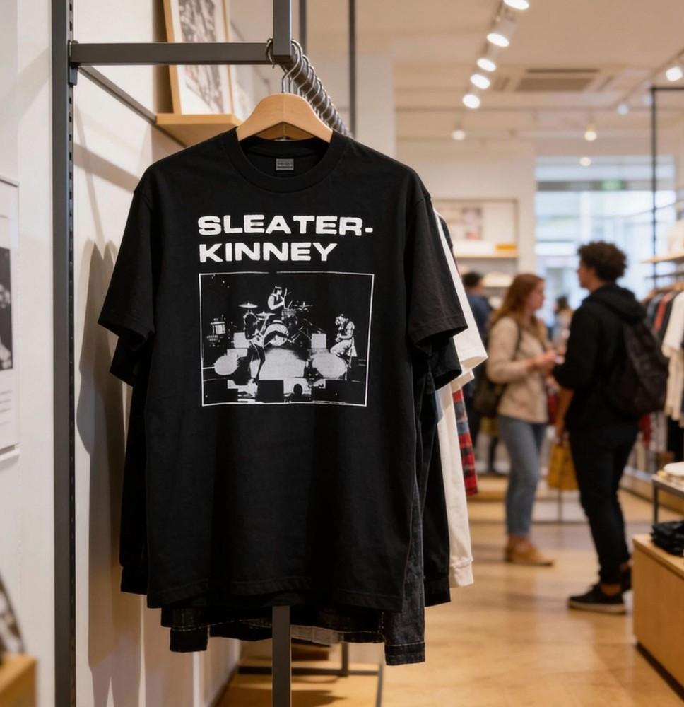 

SleaterKinney band BLACK Tshirt Unisex short sleeve All sizes S5XL NWT Unisex T-Shirt S