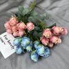 Flower Rose Elegant Bouquet With Silk Cloth For Photography And Event Decoration