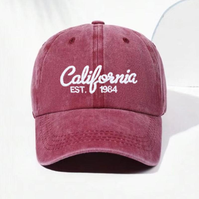 California Embroidered For Men And Women Vintage Washed Snapback Hat Casual Dad Hat For For Men And Women Fashion Street Stylewear Cotton Baseball