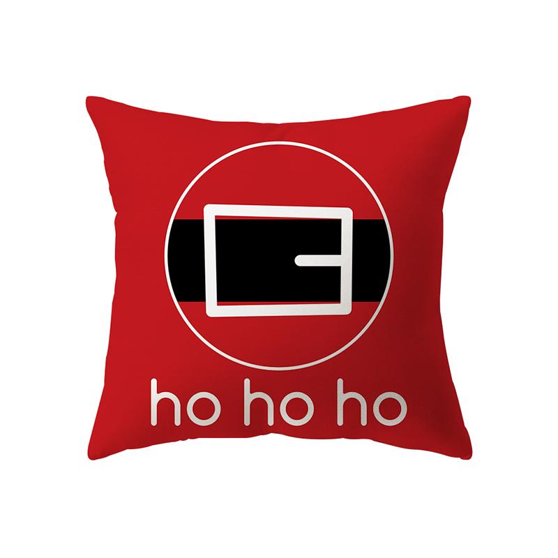 Christmas Theme Christmas Decoration Printing Pattern Cushion Cover Home Living Room Sofa Decoration Pillow Pillow Cover