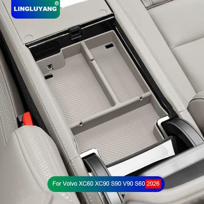 New 2026 For Volvo Xc90 Xc60 S90 V90 S60 V60 Armrest Box Storage Box Storage Box Automotive Accessories
