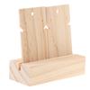 Natural Wooden Earring Holder Stand Jewelry Organizer Display Storage Rack S