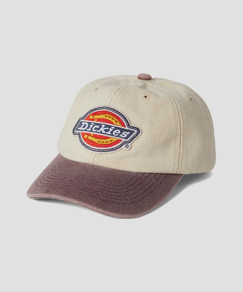 DICKIES Big Logo Washed Ball Cap Cream/Burgundy