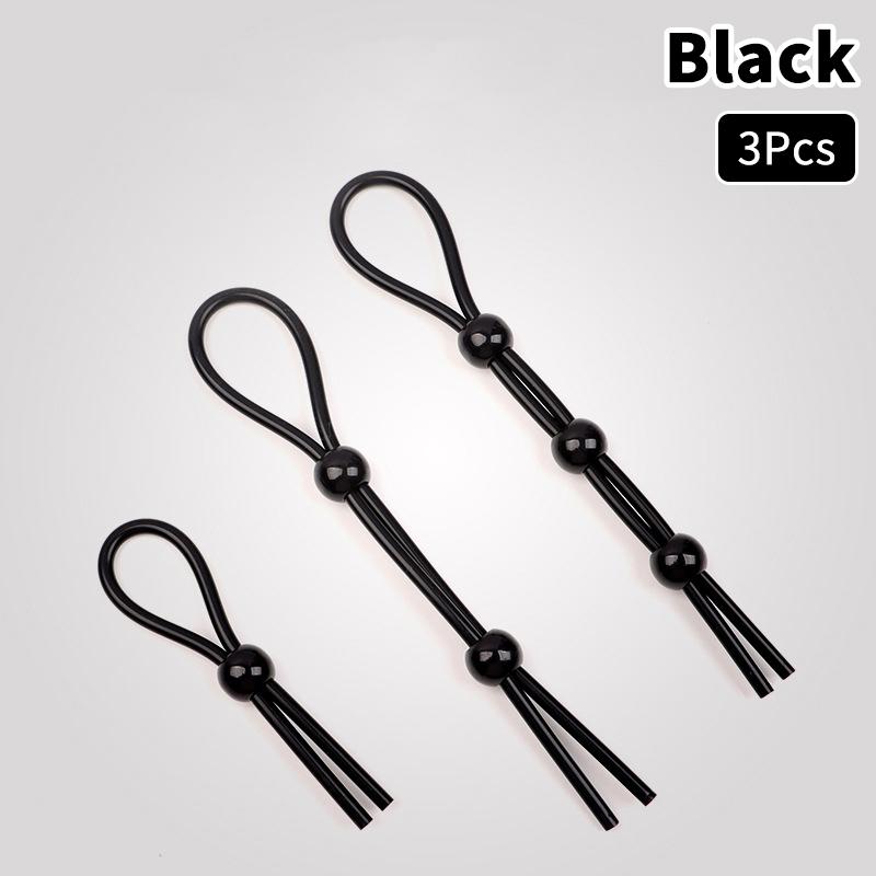 Male Lock Rope Adjustable Rope Binding Ball Stretcher Sperm Penis Ring Colorful Ejaculation Delay Erection Rings Adult Sex Toys