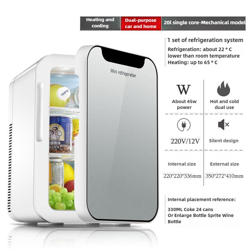 Large Capacity Car Refrigerator Portable Car Home Dual-use Mini Fridge Student Dormitory Small Freezer