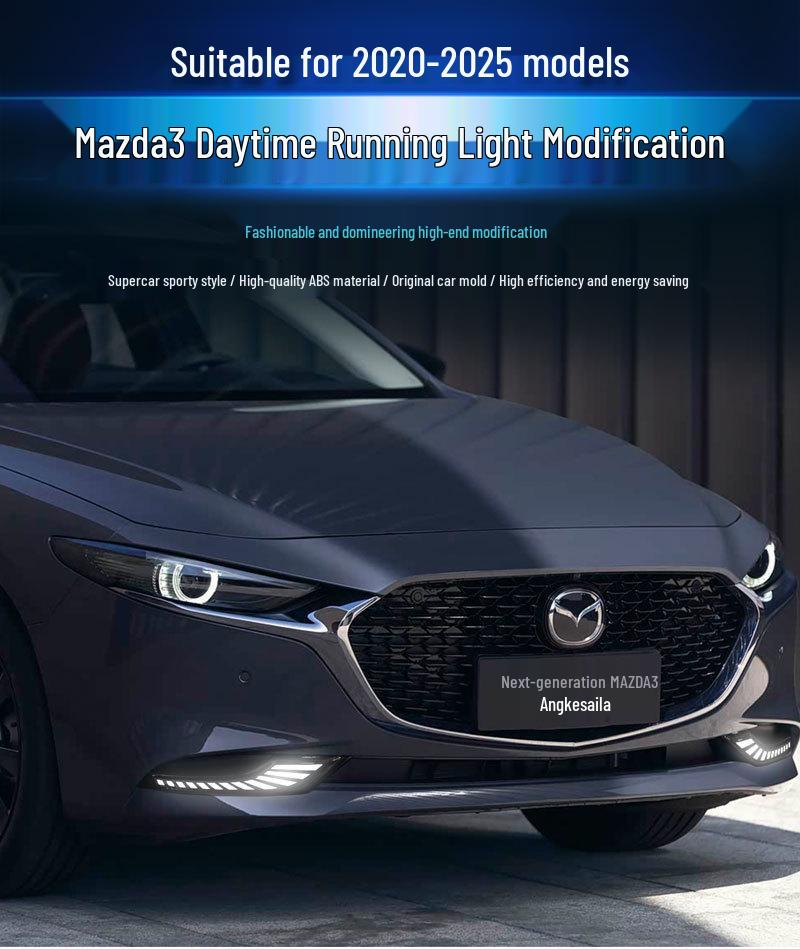 LED Fog & Daytime Running Lights for 2020-2025 Mazda 3 Axela