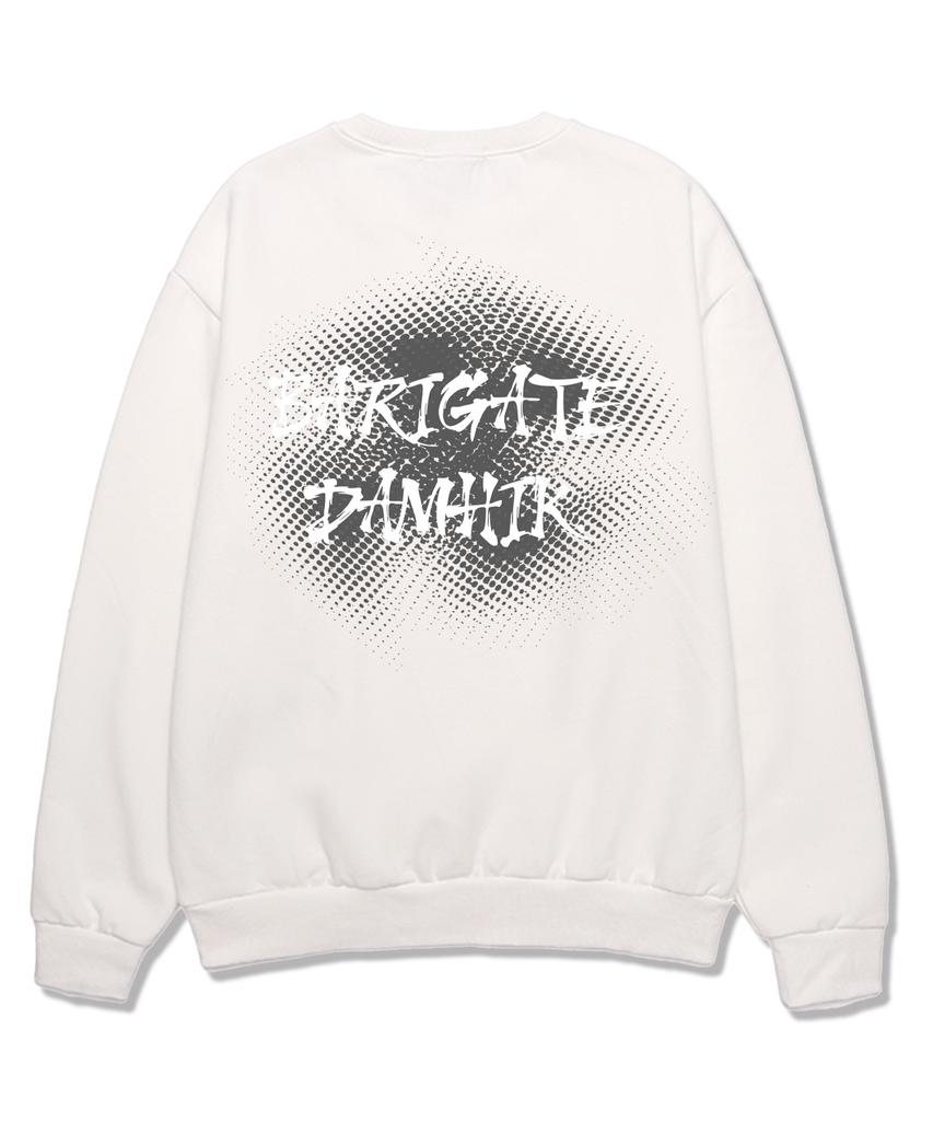 Baligeiteu Fight Damhik Oversized Sweatshirt (Bls018) White (B Type)