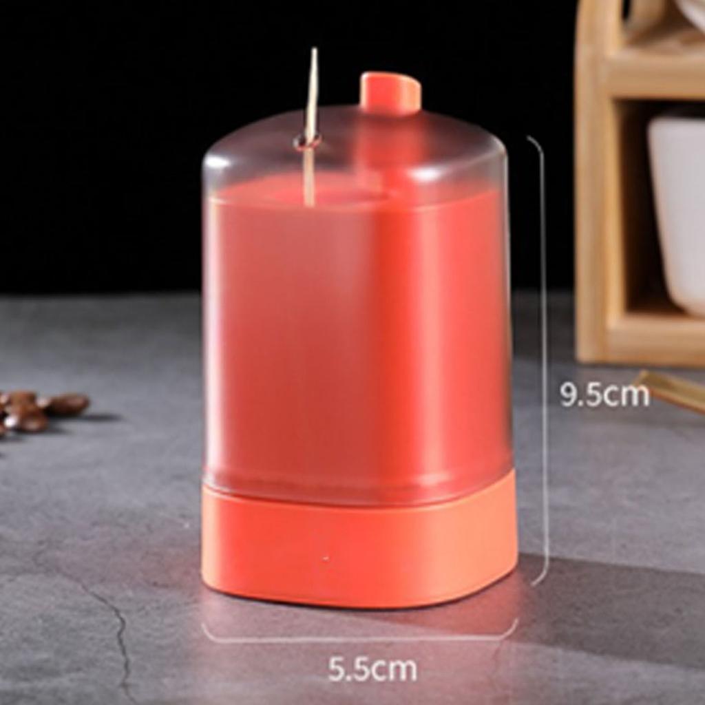 Automatic Toothpick Box Automatic Popup Detachable Bottle Transparent Window Toothpicks Storage Box