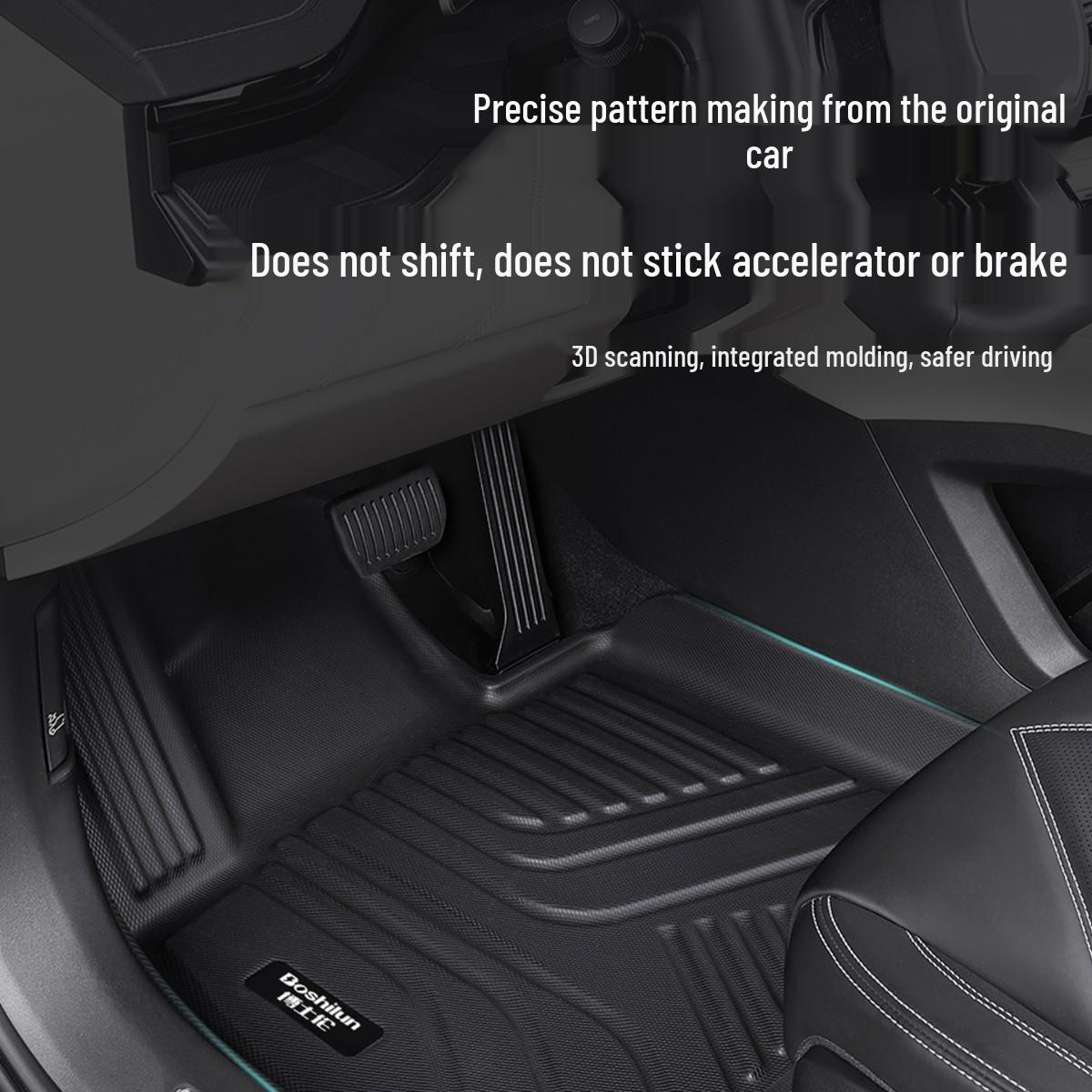 TPE Floor Mats for Hongqi Models 18-26: H5, H6, HS5, EQM5, E-HS3, HS3, H9 Hongqi H5 2018-2019, No USB Port at Front Armrest